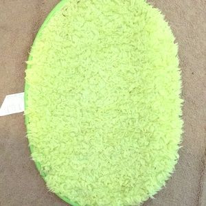 Neon yellow green rug